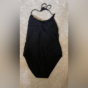 ALETHLETA BLACK SWIMSUIT WITH REMOVABLE PADS; SIZE XL